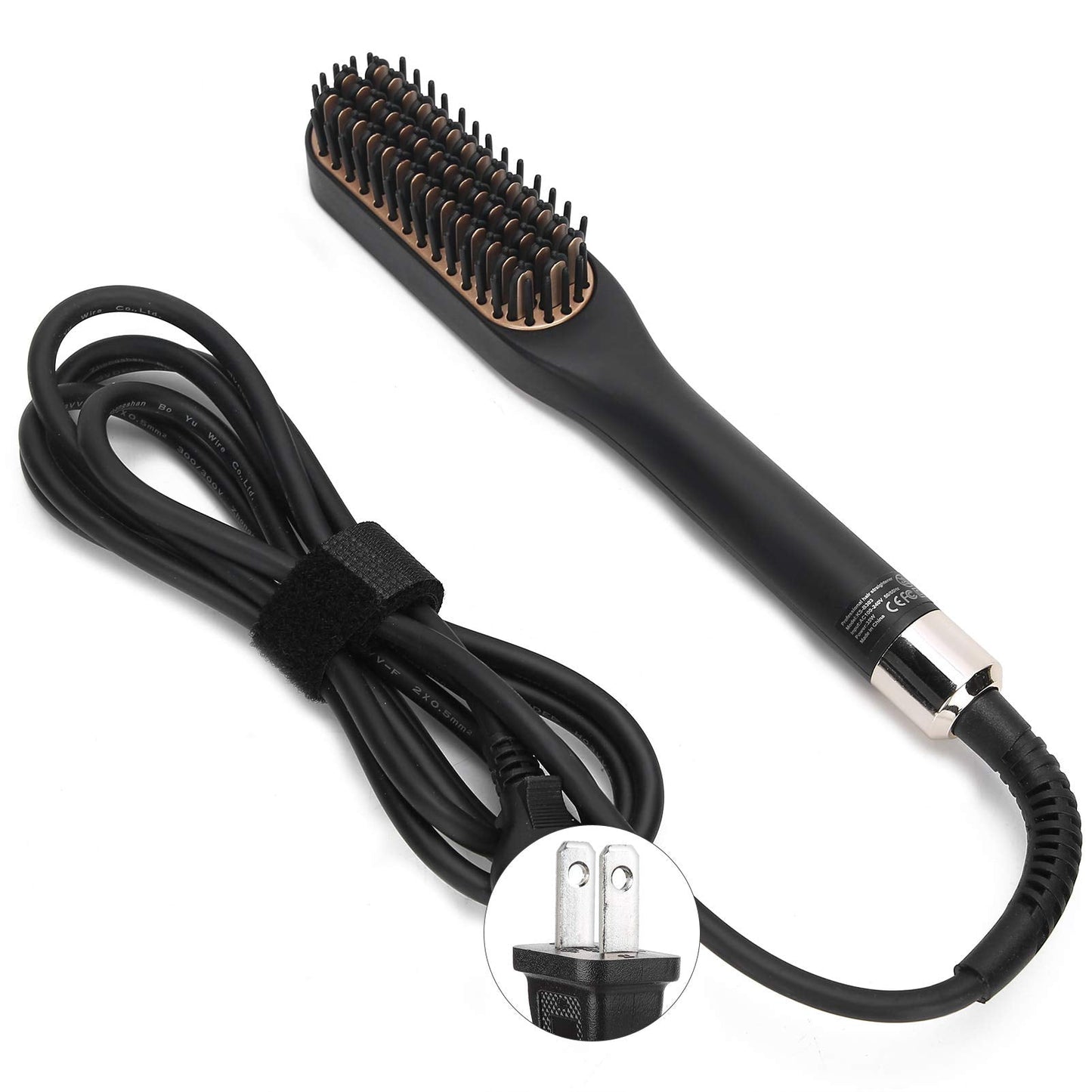 Multifunctional Beard Straightening Comb - Electric Hair Straightener for Styling and Grooming (US Plug) Beauty and Personal Care Emoshayoga