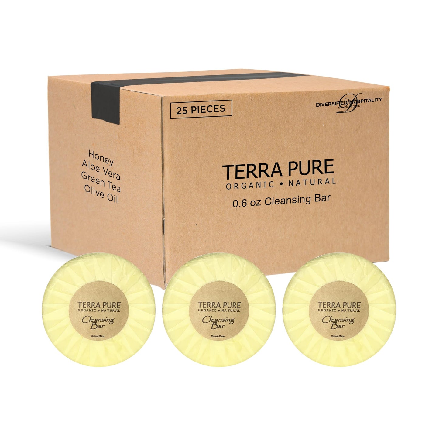 Terra Pure Bar Soap, Travel Size Hotel Amenities, 0.6 oz (Pack of 25) Beauty & Personal Care Terra Pure