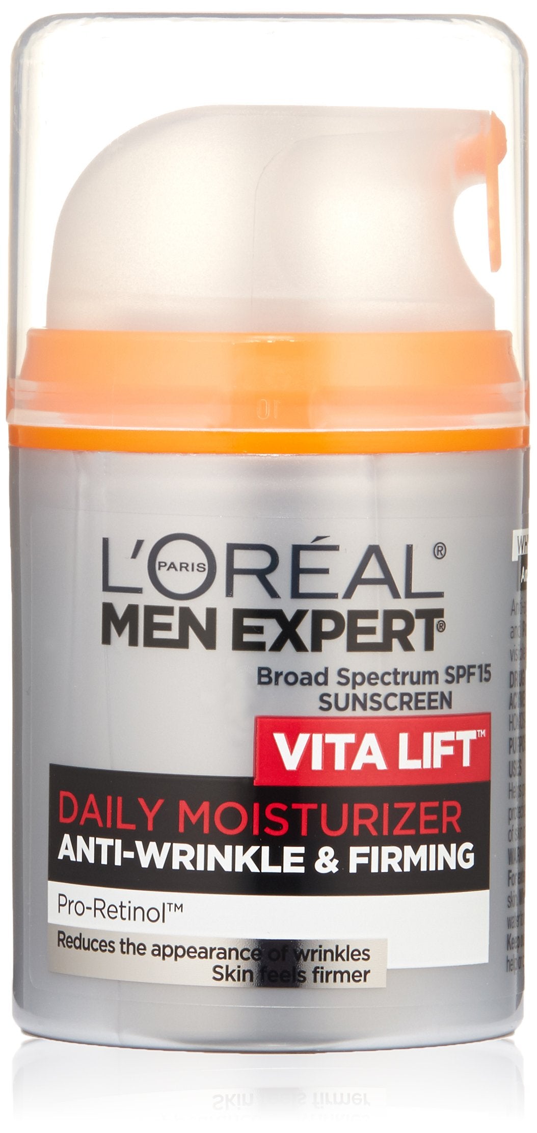 L'Oreal Men Expert Vitalift Anti-Wrinkle & Firming Face Moisturizer with SPF 15 and Pro-Retinol, Face Moisturizer for Men, Beard and Skincare for Men Beauty and Personal Care L'Oreal Paris Default Title