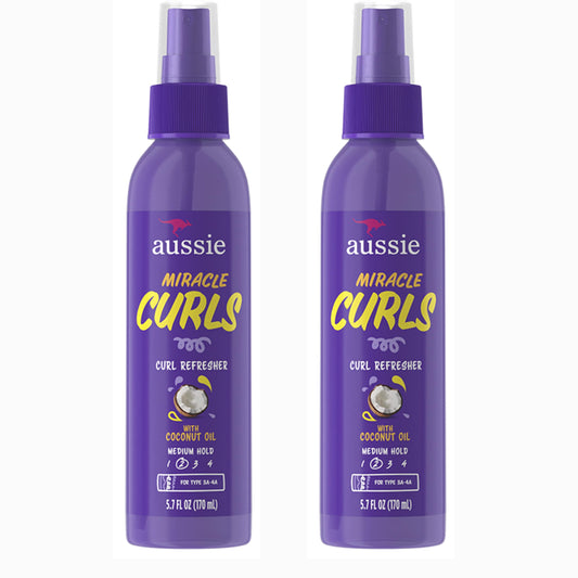 Aussie Miracle Curls Curl Refresher Maximum Hold 5.7 Ounce (170ml) (Pack of 2) Beauty & Personal Care Aussie