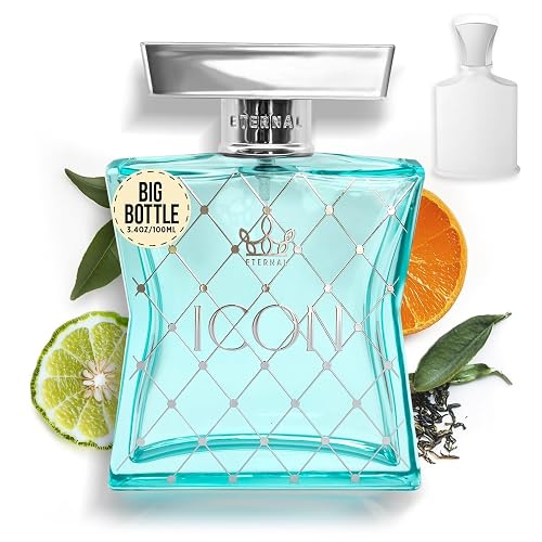 Eternal Fragrance - Eternal Icon - Inspired by Iconic Bergamot Green Tea Perfume - 3.4 oz (100ml) - EDP - Clean Ingredients - Unisex Perfume for Men Beauty & Personal Care Eternal Fragrance