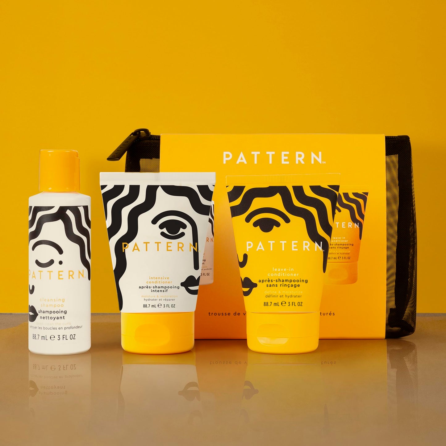 PATTERN Beauty by Tracee Ellis Ross Texture Travel Kit for Curly & Coily Hair, 3a-4c, Includes 3 oz Leave-In Conditioner, Intensive Conditioner Beauty & Personal Care PATTERN