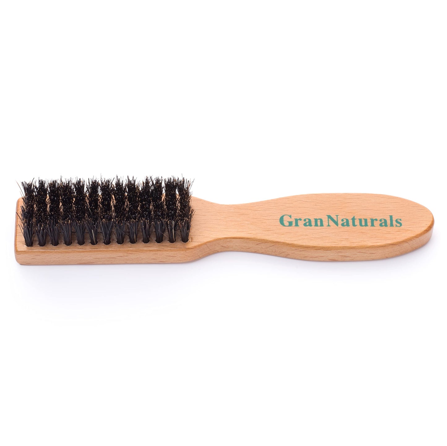 GranNaturals Barber Brush for Fades and Clipper Brush Cleaning - Boar Bristle Mini Slick Back Hairbrush Salon & Barber Accessory for Fades, Blades Beauty & Personal Care GranNaturals