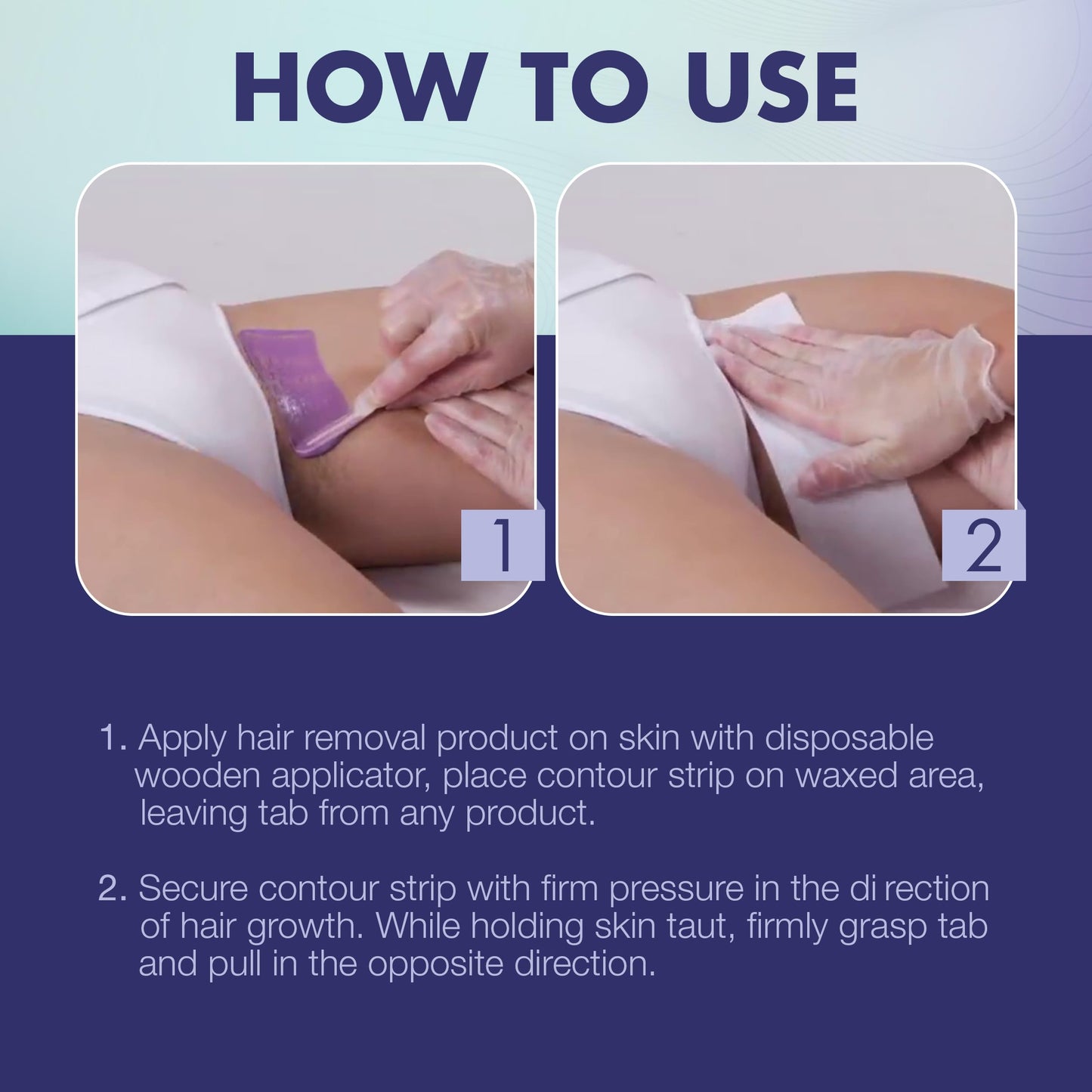 Satin Smooth EZ Grip Muslin Wax Strips - Professional Hair Removal Waxing Strips for Body & Face, 100 Count Beauty and Personal Care SATIN SMOOTH