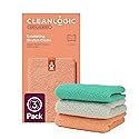 Cleanlogic Body Exfoliating Cloth, Stretchy Exfoliator Bath and Shower Washcloths for Smooth and Softer Skin, Reusable Daily Skincare Tool, Assorted Beauty & Personal Care Cleanlogic