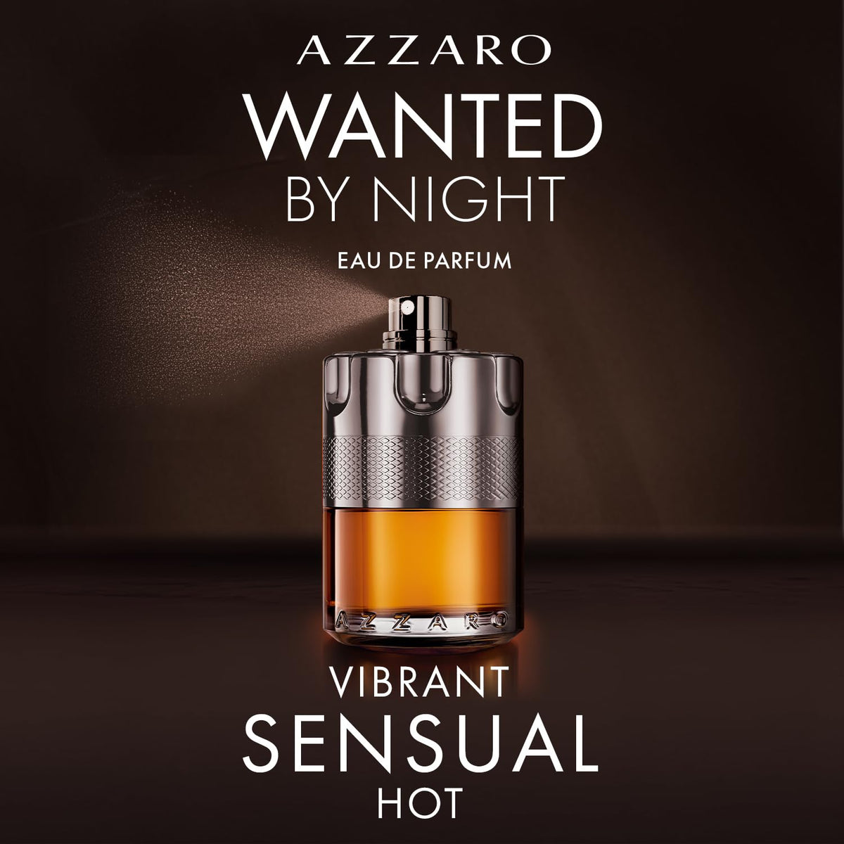 Azzaro Wanted By Night Eau de Parfum Warm Spicy Men's Cologne - 3.3 Fl Oz