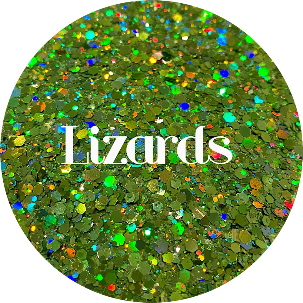 Green Polyester Glitter | Craft Glitter | Glitter for Arts & Crafts | Tumblers | Cosmetics | Nails | Epoxy Resin Art | Slime | DIY | Body Glitter | 1 Beauty & Personal Care Glitter Heart Co.