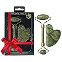 Beautyfrizz Jade Face Roller - Jade Roller for Face and Gua Sha Massage Tool - Gua Sha and Jade Roller - Guasha Tool for Face - Skin Care Gift Set Beauty & Personal Care BEAUTYfRIZZ