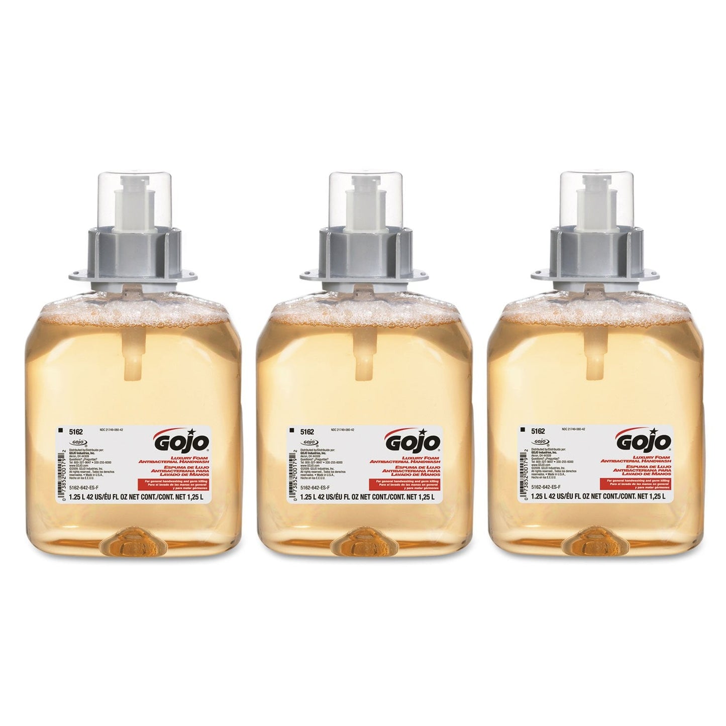 Gojo Foaming Hand Soap - Orange Antibacterial Handwash - Case of 3-1250 ml Beauty & Personal Care GOJO
