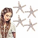 4 Pcs Starfish Hair Clip Bridal Flower Girl Accessories for Wedding Beauty & Personal Care Kukiwhy