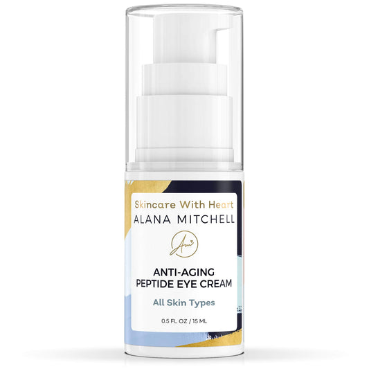 Anti-Aging Peptide Under Eye Cream - Peptide Eye Cream for Hydrated & Firm Skin - Under Eye Cream for Dark Circles and Puffiness - Anti Aging Eye Beauty & Personal Care Alana Mitchell