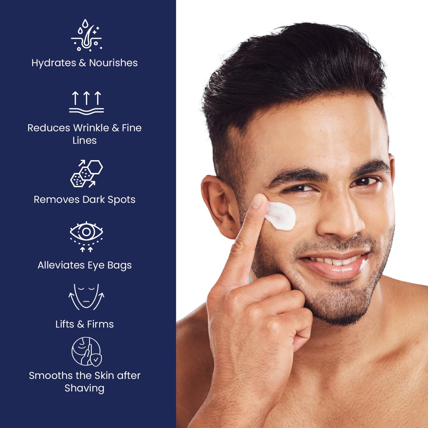 6-in-1 Face Cream for Men: Anti Aging & Wrinkle Cream for Men with Collagen, Hyaluronic Acid, Vitamins E & B, Shea Butter - Dark Spots Remover & Eye Beauty & Personal Care Uttse