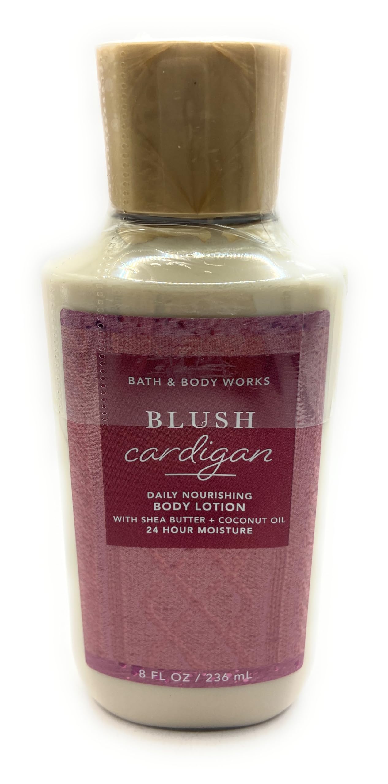 Bath and Body Works Blush Cardigan 24 Hour Moisturizing Body Lotion - 8 oz / 236 g Beauty & Personal Care Bath & Body Works