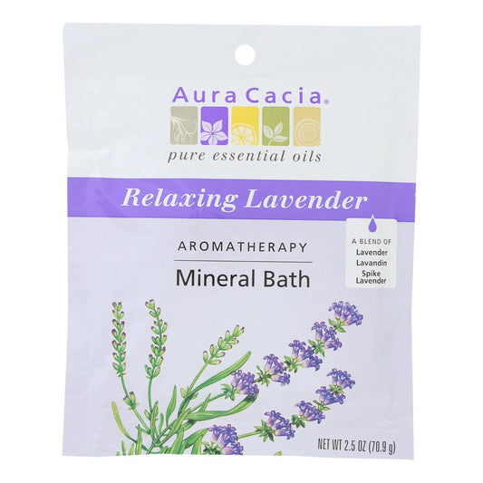 Aura Cacia - Aromatherapy Mineral Bath Lavender Harvest - 2.5 oz - Case of 6 Beauty & Personal Care Aura Cacia