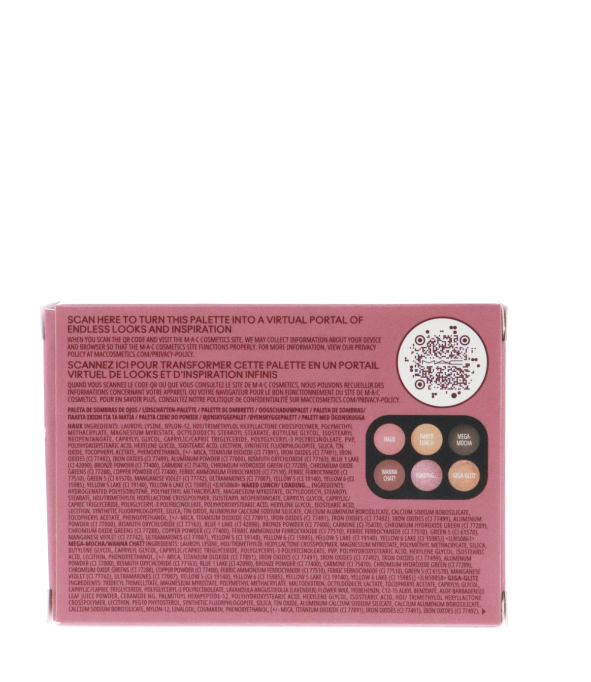 M.A.C. MAC Special Edition Connect In Color Eye Shadow Palette x 6 - EMBEDDED IN BURGUNDY - .22 oz / 6.25 g