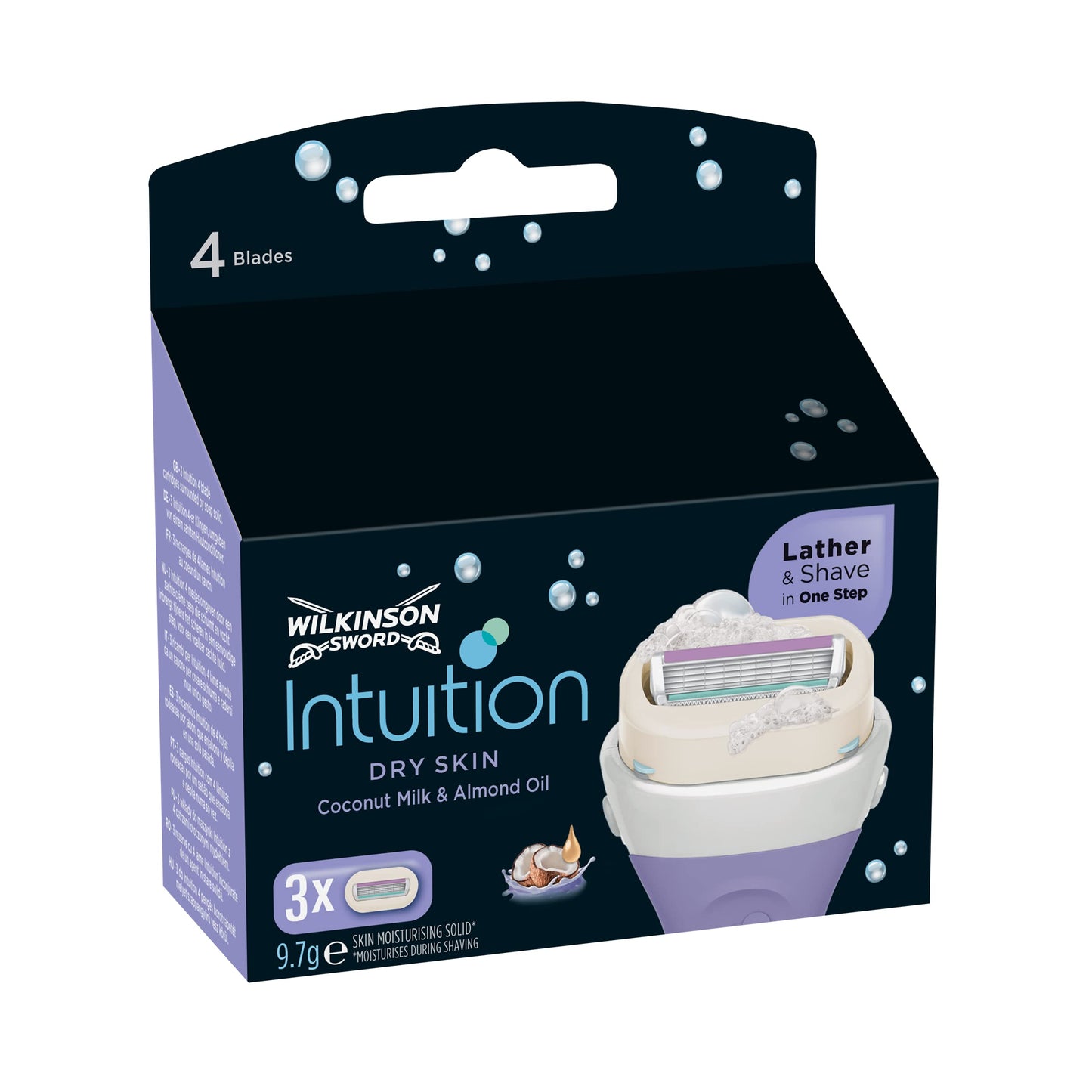 Wilkinson Sword Intuition Dry Skin Razor Blades for Women, Pack of 3 Beauty and Personal Care Wilkinson Sword