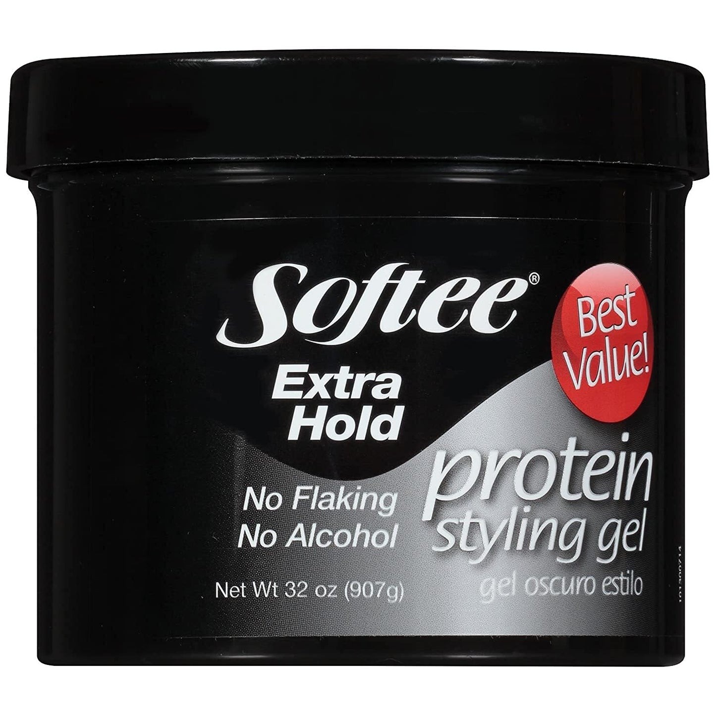 Softee Softee extra hold protein styling gel 32 ounce, Black, 32 Ounce Beauty & Personal Care Softee