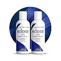 Adore Semi Permanent Hair Color (112 Indigo Blue) (2 Pack) | Vegan & Cruelty-Free Blue Hair Dye | No Ammonia, No Peroxide, No Alcohol | 4 Fl Oz Beauty & Personal Care Adore