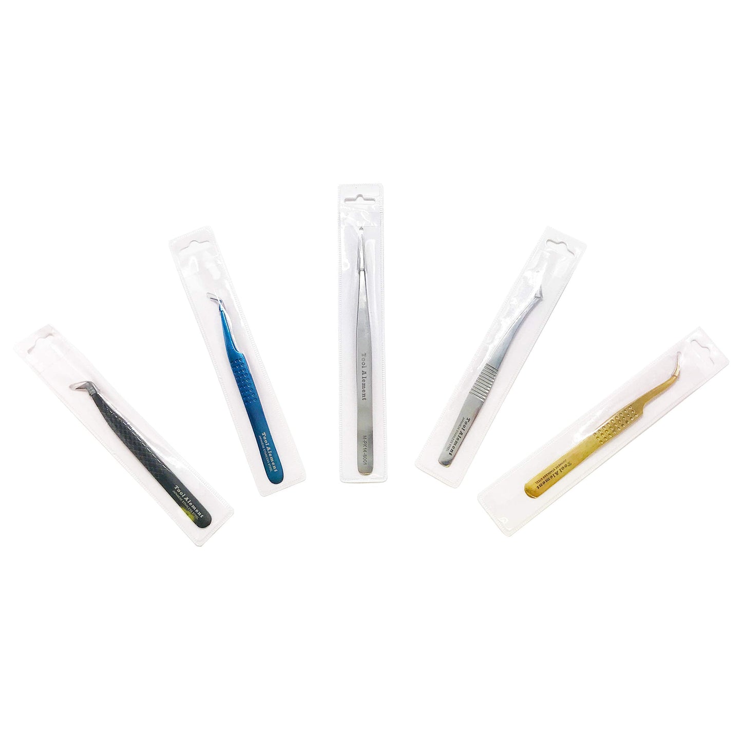 Tool Alement Japan Stainless Steel Plasma Coating 12cm Axe Tips Eyelash Tweezer R-JP11-4002 Beauty & Personal Care Tool Alement
