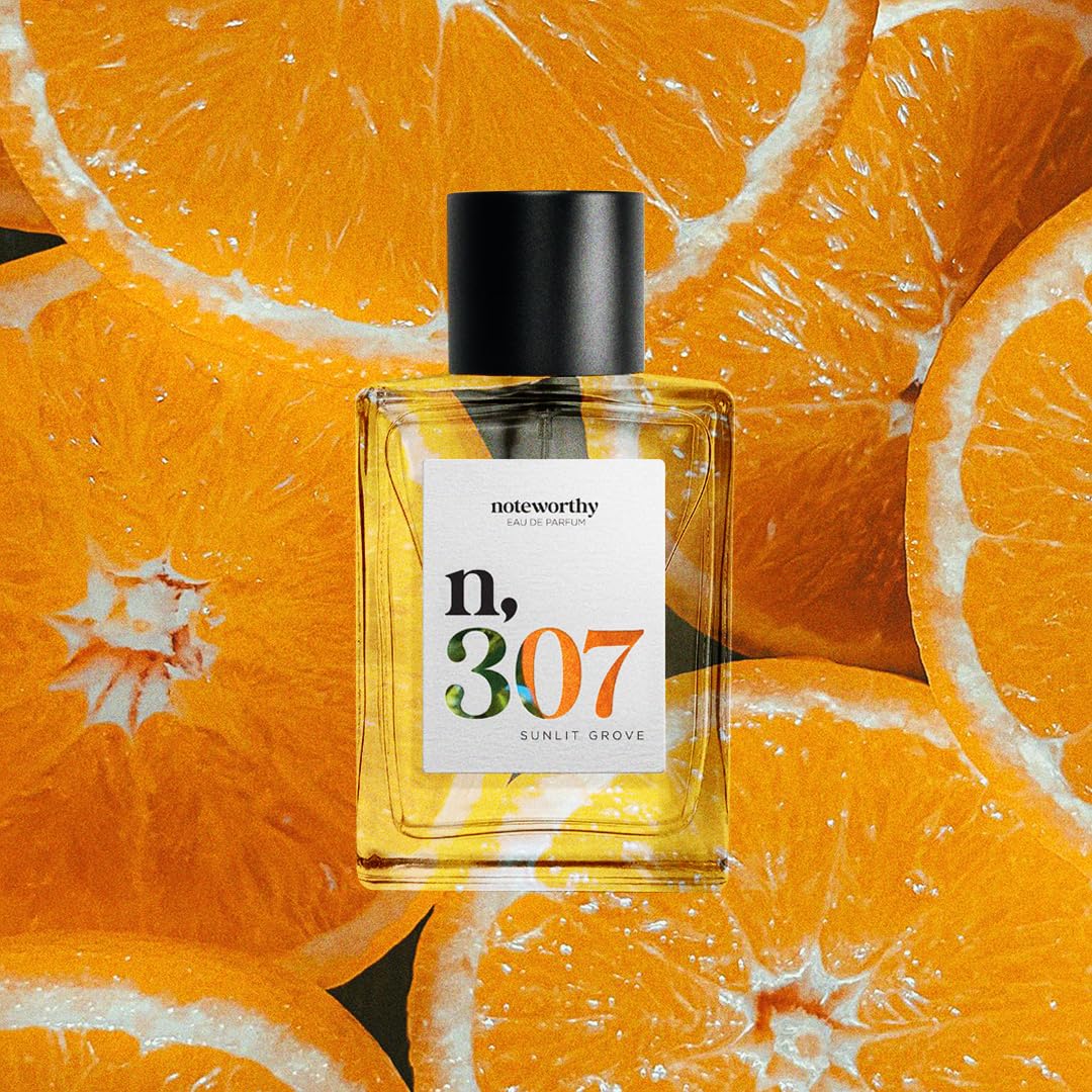 Noteworthy n,307 Sunlit Grove Eau De Parfum - Mandarin, Basil, Sandalwood | Sophisticated, Warm Fragrance for Any Occasion | Long-lasting Unisex Beauty & Personal Care Noteworthy
