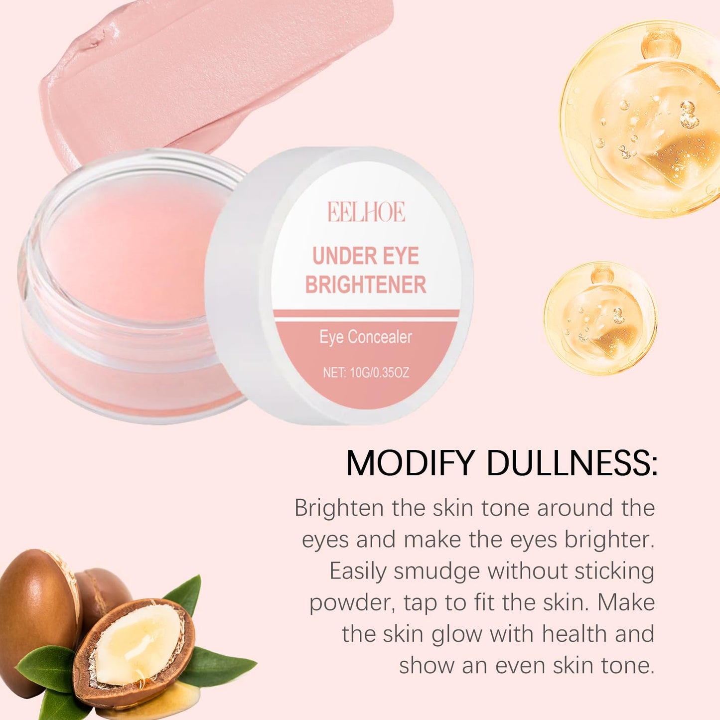 Under Eye Concealer with Shea Butter, Covers Dark Circles, Natural Translucent Finish, Magnesium Sulfate Complex, 0.35oz Beauty & Personal Care Aeviani