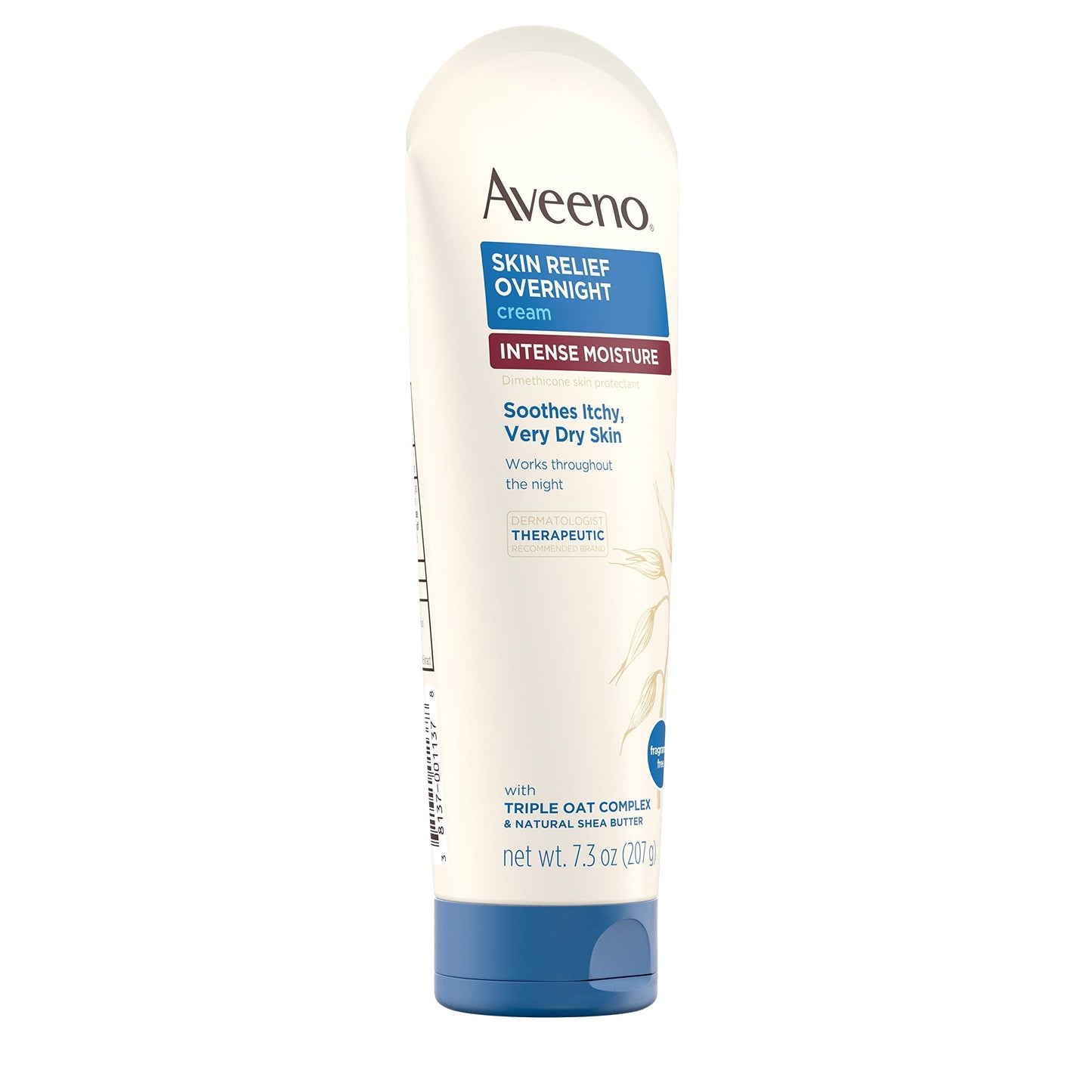 Aveeno Skin Relief Overnight Intense Moisture Cream with Triple Oat Complex & Natural Shea Butter, Therapeutic Dimethicone Skin Protectant for Dry Beauty & Personal Care Aveeno