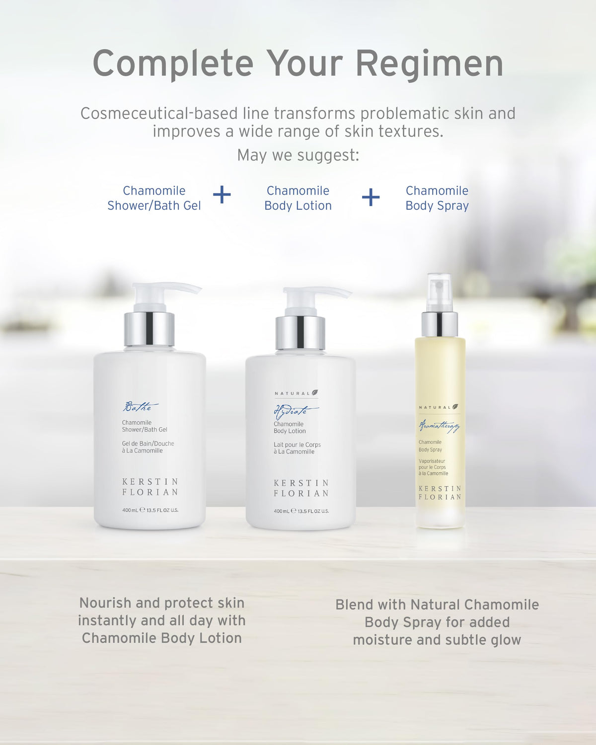 Kerstin Florian Chamomile Shower and Bath Gel | Aromatherapy Body Wash (13.5 fl oz) Beauty & Personal Care Kerstin Florian