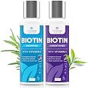 Biotin Hair Growth Shampoo and Conditioner Set - Sulfate Free, Deep Conditioner for Dry Damaged Hair - Made in USA (4 oz) Beauty & Personal Care DermaChange