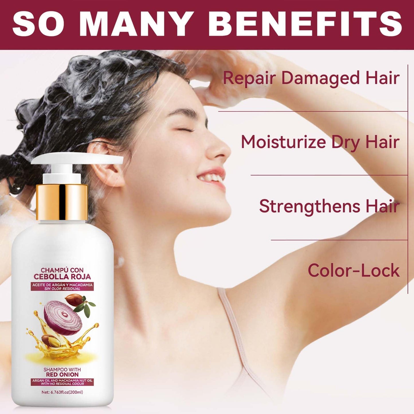 Red Onion Shampoo & Treatment Set, Strengthens, Thickens & Reduces Hair Loss, Strengthening Follicles, Hydrating & Nourishing, for Thinning Beauty & Personal Care TUOSHITONG