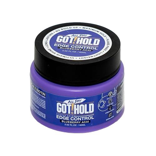 ALL DAY GOT HOLD Extreme hold Blueberry Acai Edge Control 2.02 fl.oz/60ml Beauty & Personal Care ALL DAY GOT HOLD
