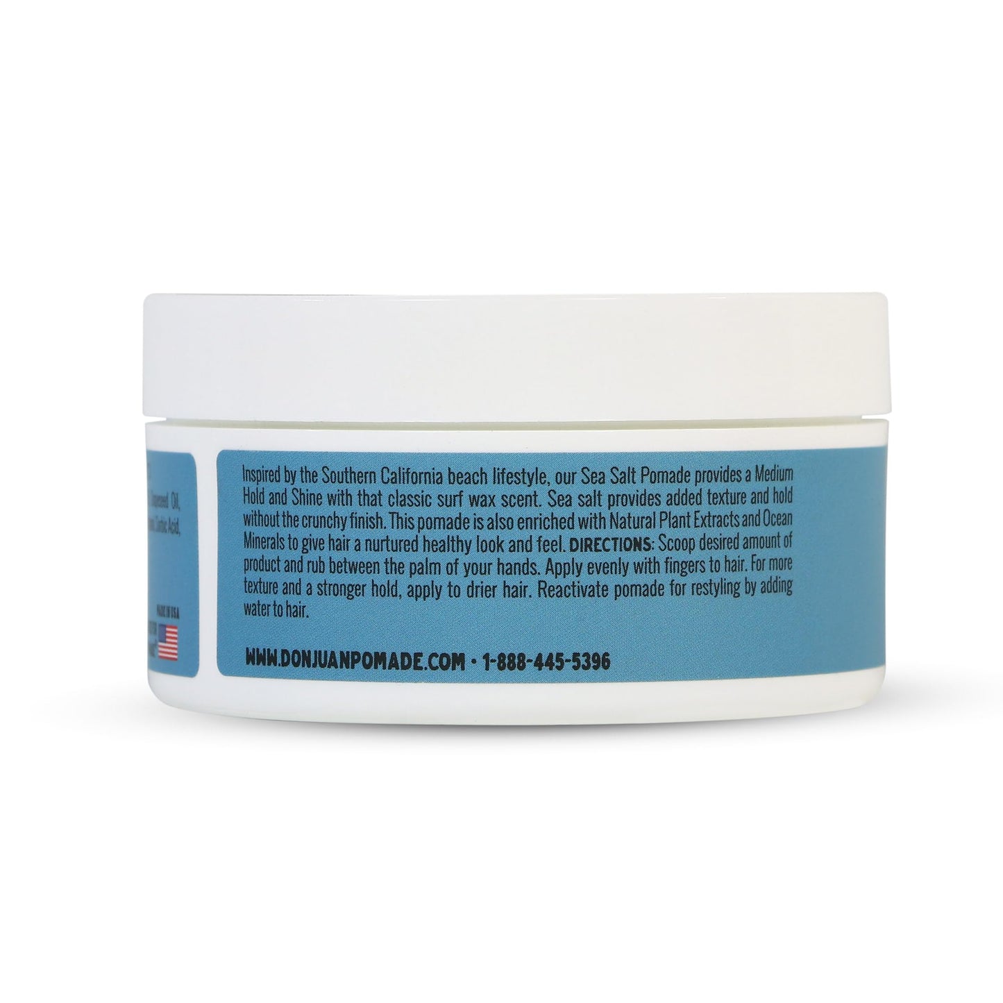 Don Juan Sea Salt Pomade | Water Based | Medium Hold | Medium Shine | Natural Plant Extracts and Ocean Minerals | Surf Wax Scent, 4 oz Pack of 3 Beauty & Personal Care Don Juan