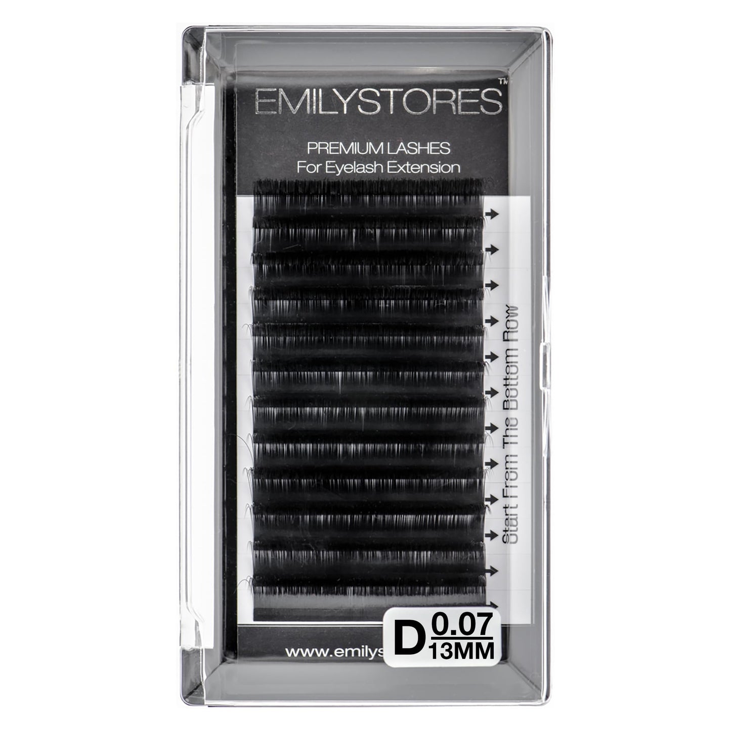 EMILYSTORES Eyelash Extensions 0.07mm Thickness D Curl Length 13mm Single Size Rapid Volume Eyelash For Lash Extensions, Easy Fan Blooming Flower Beauty & Personal Care EMILYSTORES