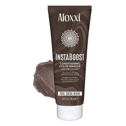 ALOXXI InstaBoost Conditioning Color Mask in Cool Cocoa Beans, Deposits Dark Brown Color and Deeply Conditions Hair, 6.8 Fl Oz Beauty & Personal Care ALOXXI