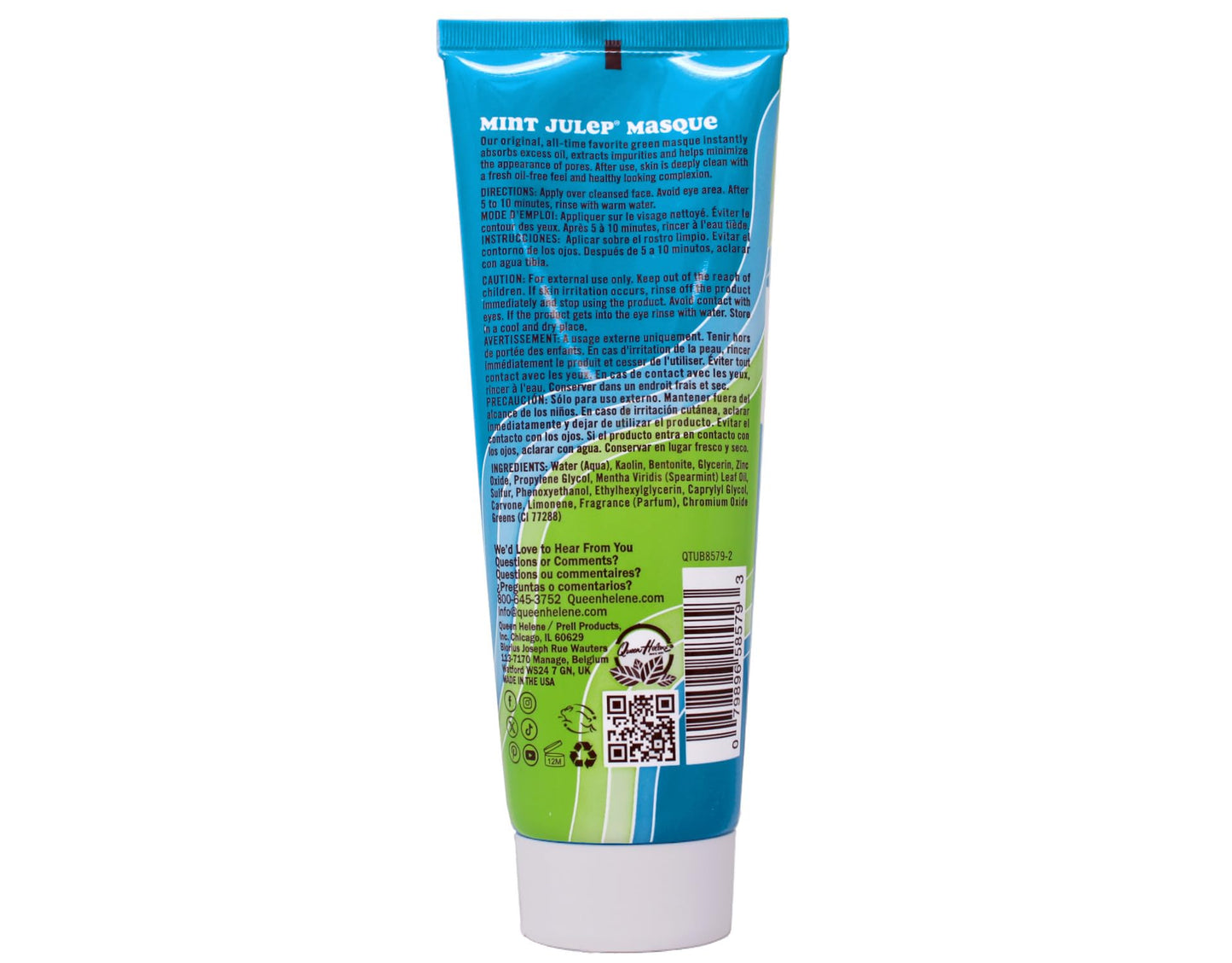 Queen Helene Tube Mint Julep Masque 8 Ounce (235ml) (6 Pack) Beauty & Personal Care Queen Helene