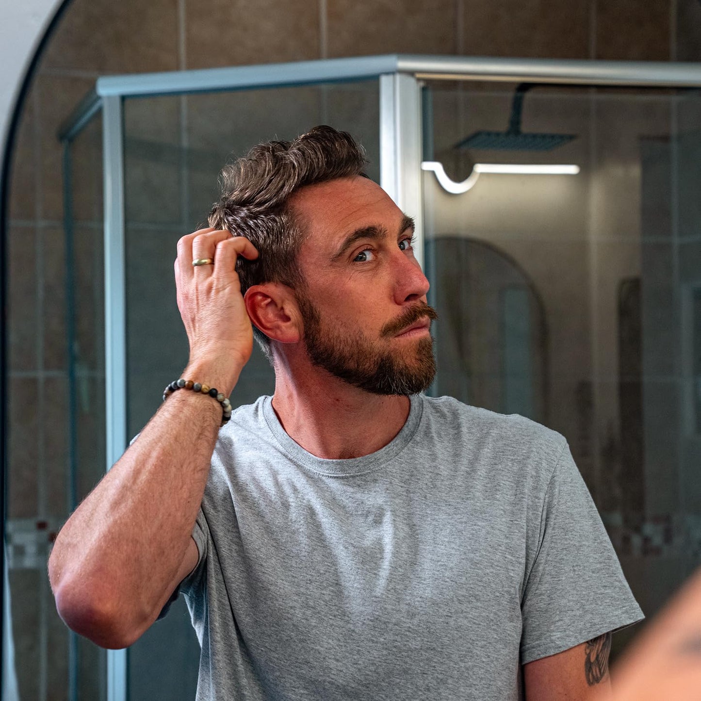 Badger Hair Pomade for Men, Organic, Easy to Use, Subtle Masculine Scent, Medium Hold Hair Pomade with Medium Shine Finish, Nourishes Hair & Scalp 2 Beauty & Personal Care Badger