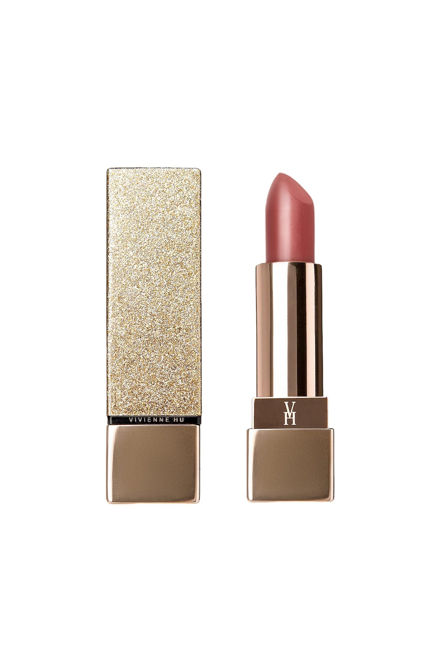 VivienneHu Goldsand Shine Lipstick | Long Lasting Lipstick for Women with Intense Color & Moisture - CaramelGlow Beauty & Personal Care VH VIVIENNEHU NEW YORK