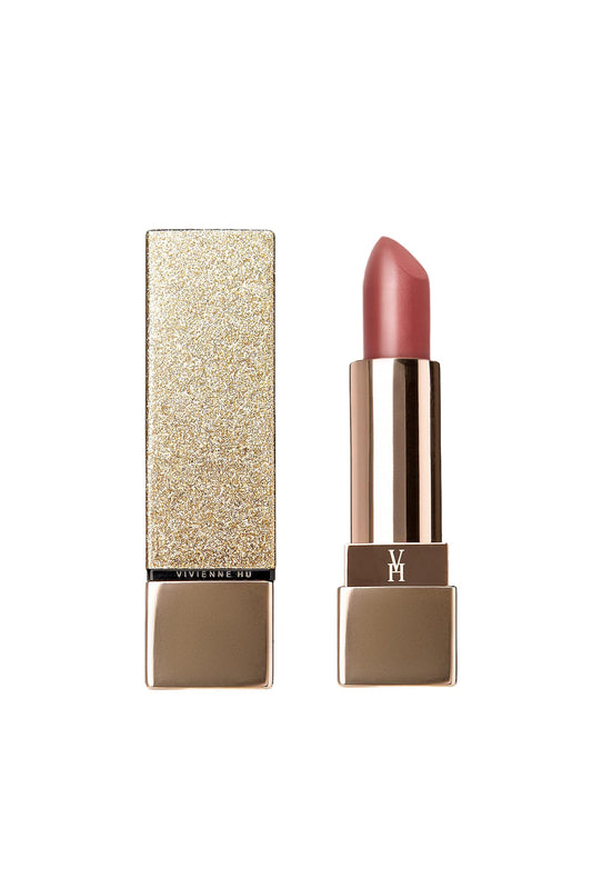 VivienneHu Goldsand Shine Lipstick | Long Lasting Lipstick for Women with Intense Color & Moisture - CaramelGlow Beauty & Personal Care VH VIVIENNEHU NEW YORK