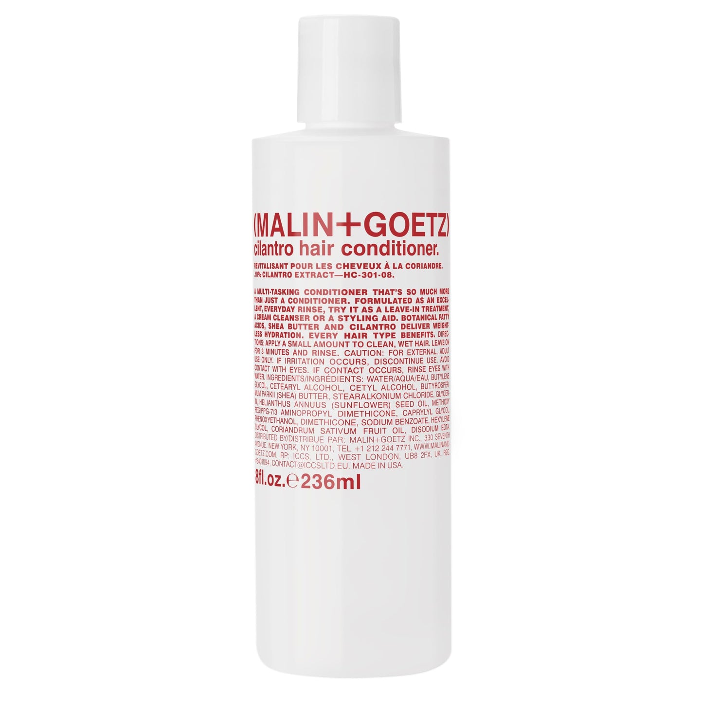 MALIN+GOETZ cilantro conditioner ‚Äîresidue-free, lightweight scalp treatment. conditions, detangles, balances pH, intensely hydrates. tames frizz Beauty & Personal Care Malin + Goetz