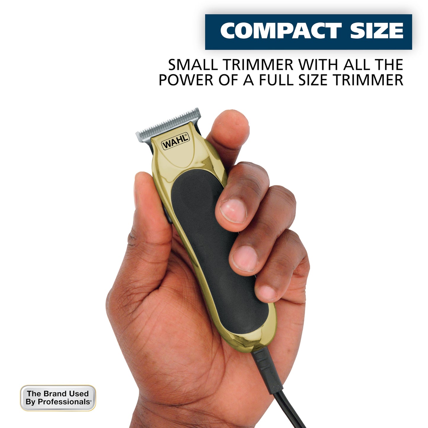 Wahl T-Pro Corded Compact Men's Beard Trimmer with Diamond Finished T Blade for Bump Free Precision Outlining, Detailing, and Trimming - Model Beauty and Personal Care Wahl