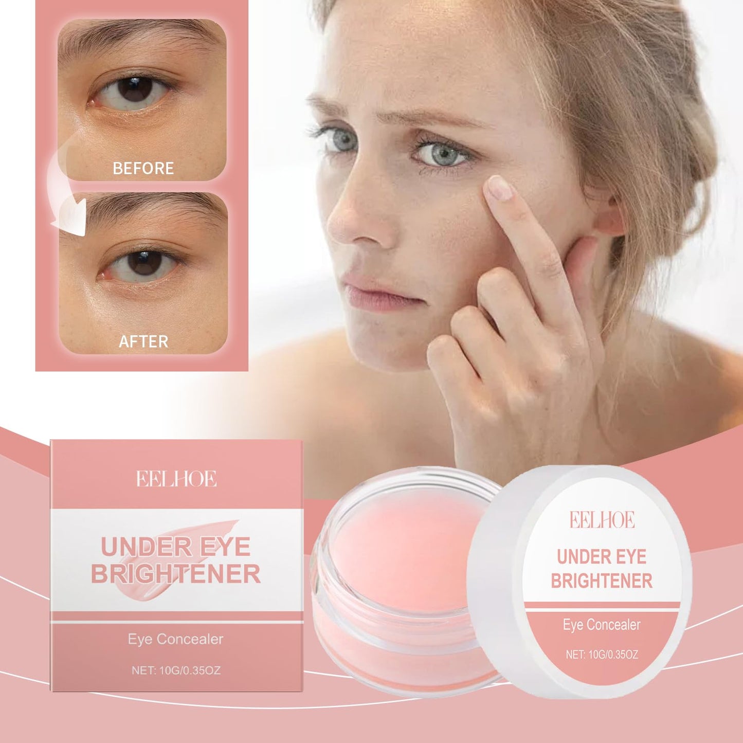 Under Eye Concealer with Shea Butter, Covers Dark Circles, Natural Translucent Finish, Magnesium Sulfate Complex, 0.35oz Beauty & Personal Care Aeviani