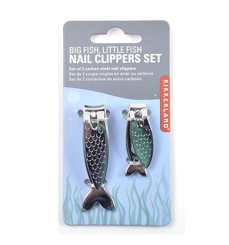 Kikkerland Big Fish & Little Fish Nail Clipper Set Beauty & Personal Care Kikkerland