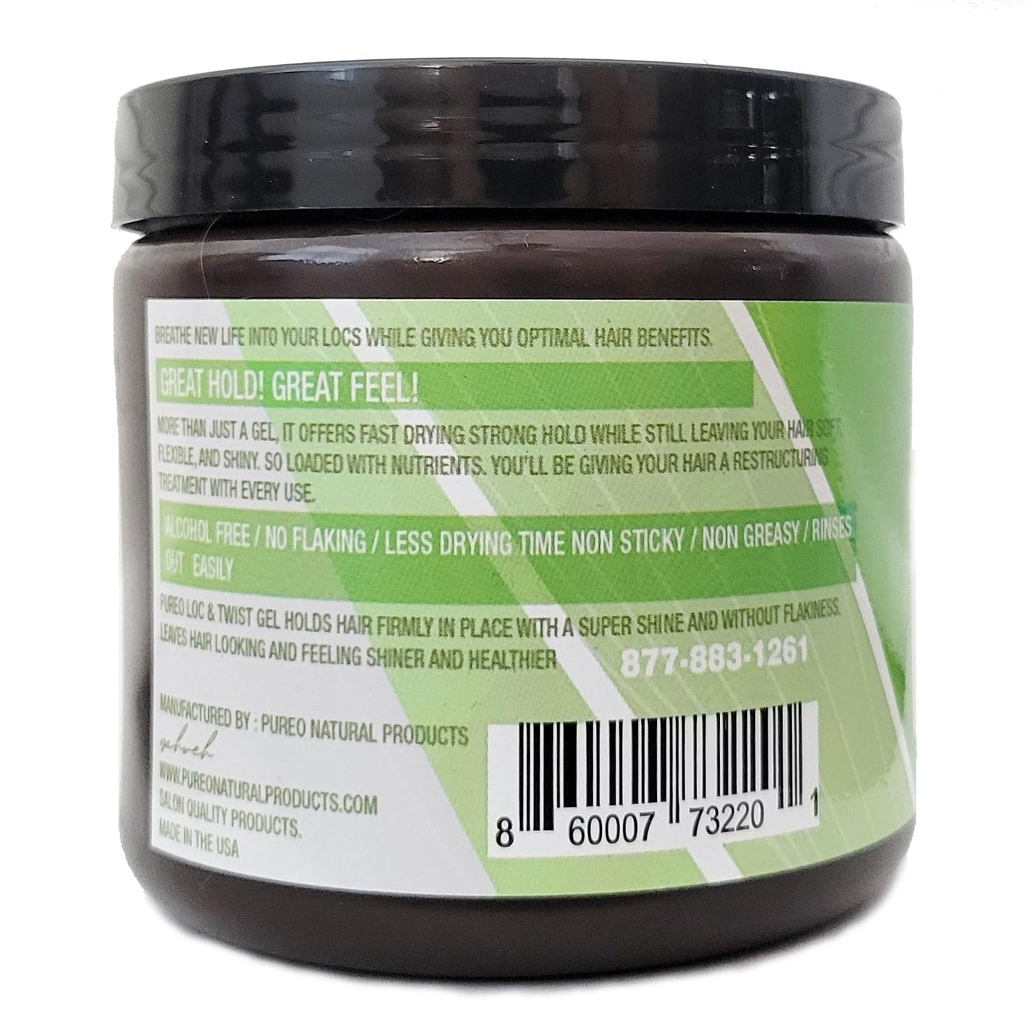 Pure O Hair Solution Product Lock & Twist Gel 16 Oz (Pack of 1) Beauty & Personal Care Pure O
