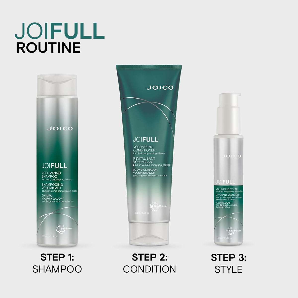 Joico JoiFULL Volumizing Shampoo | For Fine, Thin Hair | Add Instant Body | Long-Lasting Fullness | For Thicker Bouncier Hair | Boost Shine | Beauty & Personal Care Joico