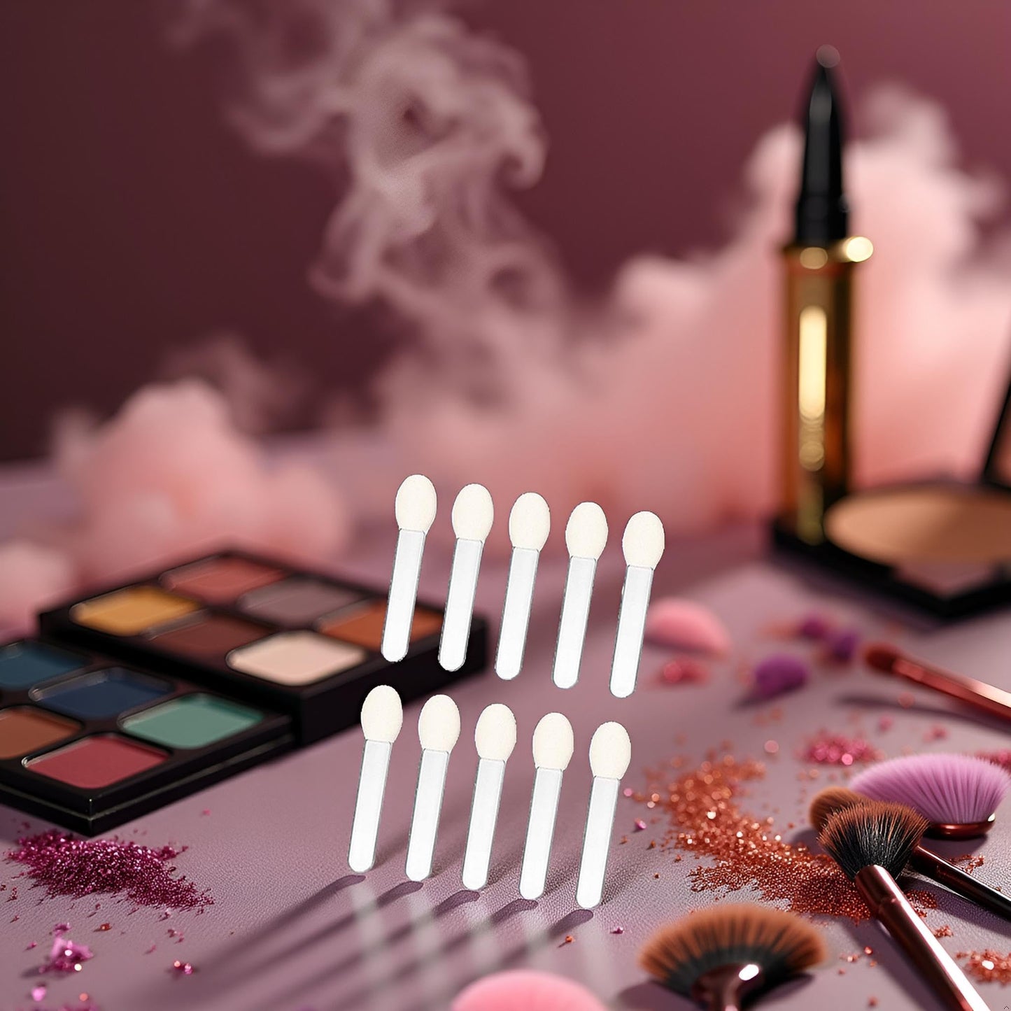 10 Pcs Eyeshadow Applicator Eyeshadow Brush Makeup Tools, Sponge ened, Eyeshadow Brushes Beauty & Personal Care YuanHolumid