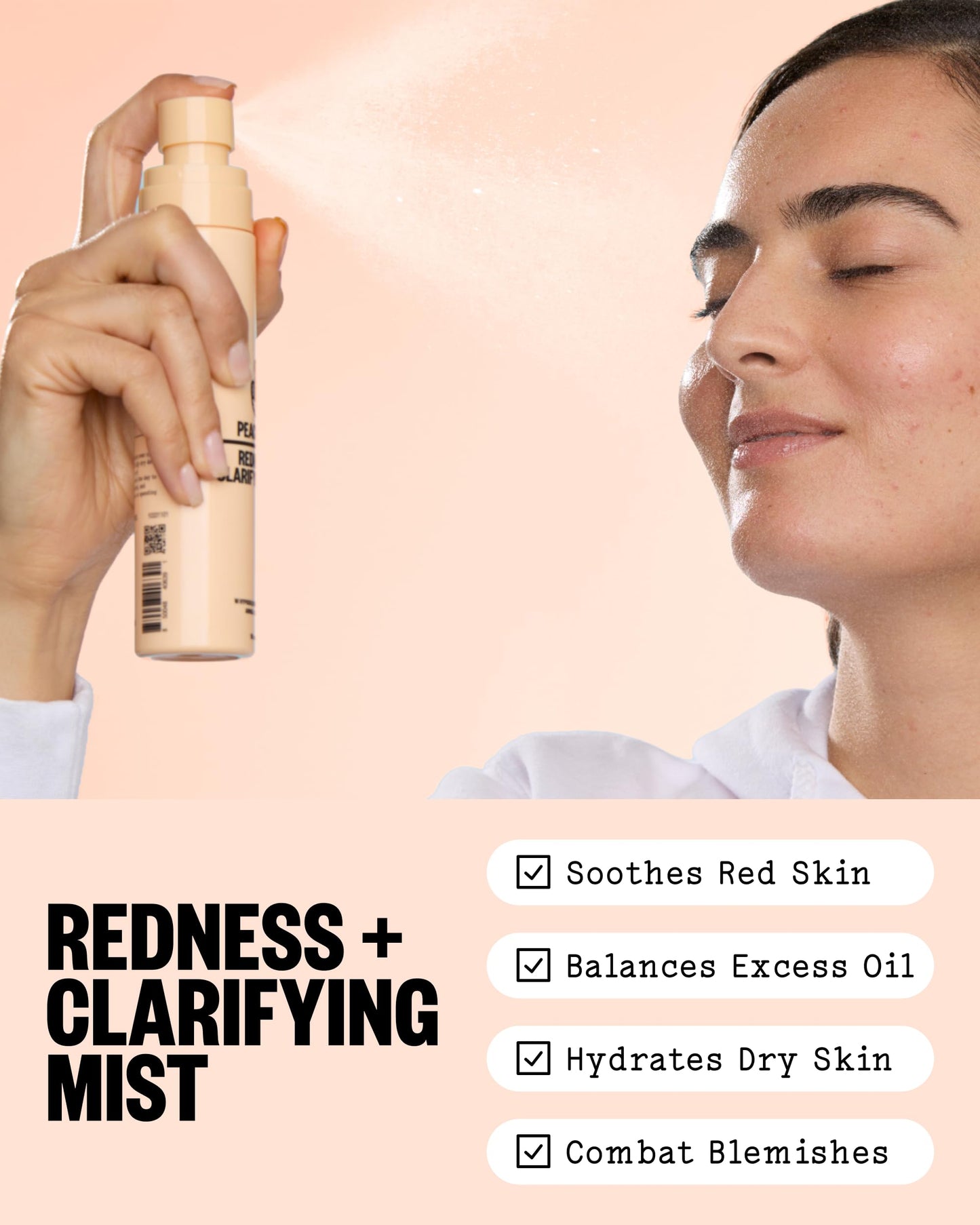 PEACE OUT Redness + Clarifying Mist, Hypochlorous Acid Facial Spray with Zinc and Arnica, Helps Reduce Redness, Control Excess Oil, and Refresh Dry Beauty & Personal Care PEACE OUT