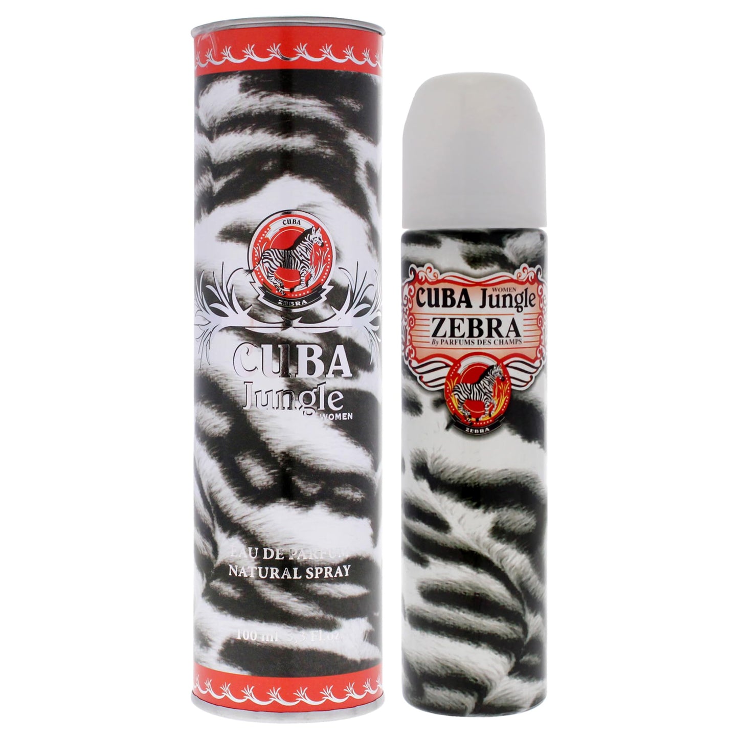 Cuba Jungle Zebra By Champs For Women. Eau De Parfum Spray 3.3 Oz. Beauty & Personal Care Cuba