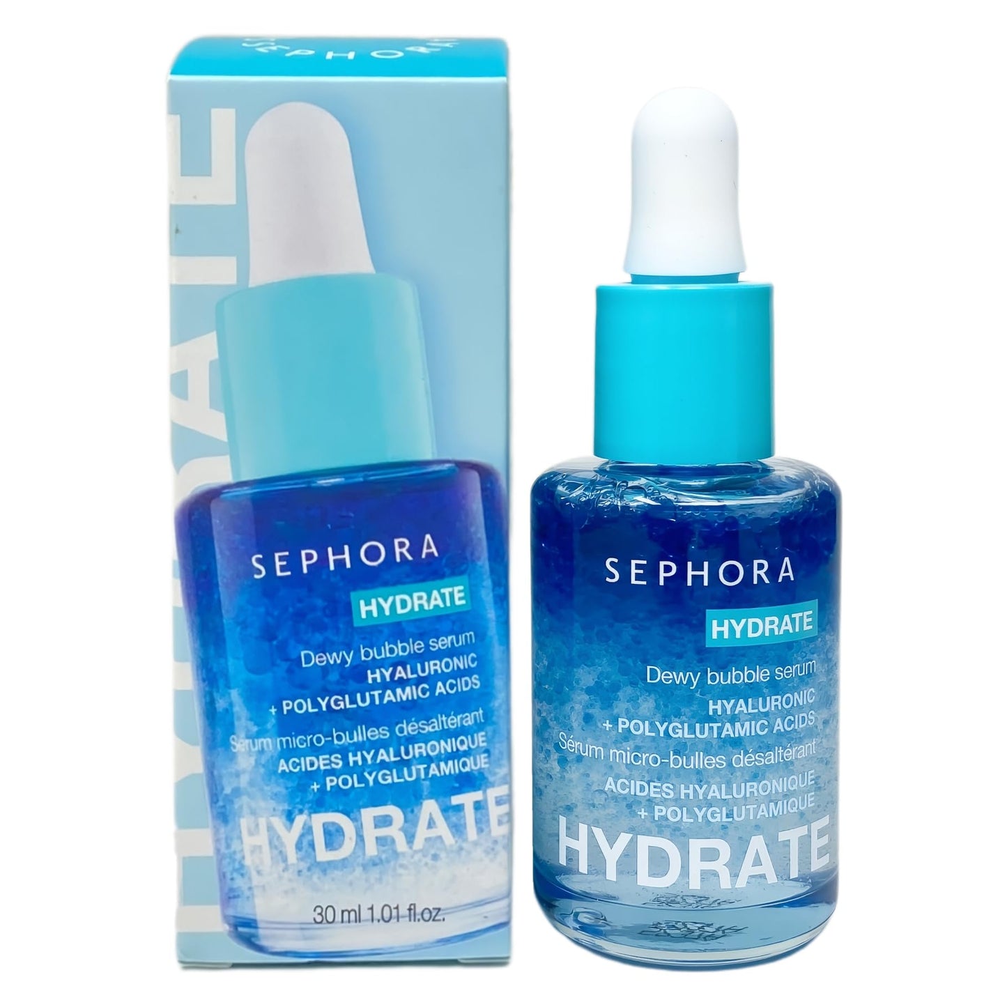 SEPHORA COLLECTION Hydrate - Dewy Bubble Serum with Hyaluronic + Polyglutamic Acids 1.01 fl oz / 30 mL Beauty & Personal Care SEPHORA