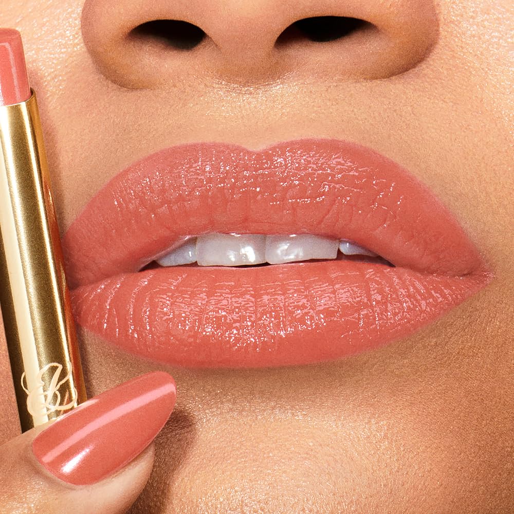 Estée Lauder Pure Color Explicit Long-Lasting Slick Shine Slim Lipstick for Women | Plumping & Hydrating, 903 Wrong Number Beauty & Personal Care Estée Lauder