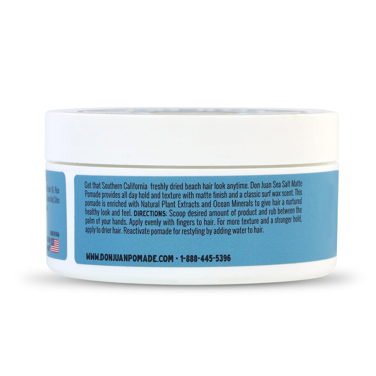 Don Juan Sea Salt Matte Pomade | Water Based | Medium Hold | Matte Finish | Natural Plant Extracts and Ocean Minerals | Surf Wax Scent, 4 oz Pack of 3 Beauty & Personal Care Don Juan