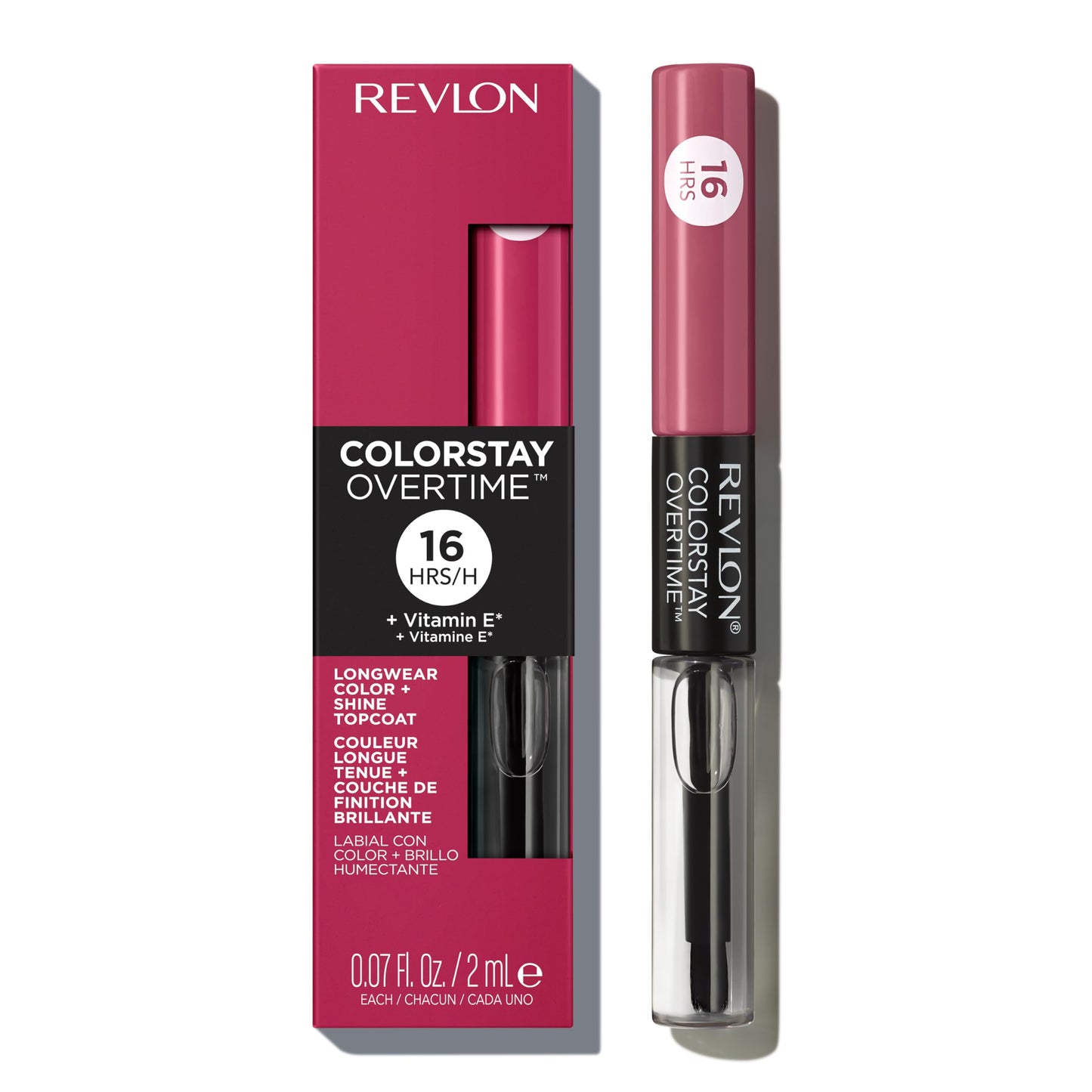 Revlon ColorStay Overtime Liquid Lip Color, Unlimited Mulberry [220] 0.07 oz (Pack of 3) Beauty & Personal Care REVLON